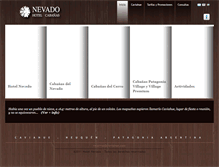 Tablet Screenshot of hotelnevado.com.ar